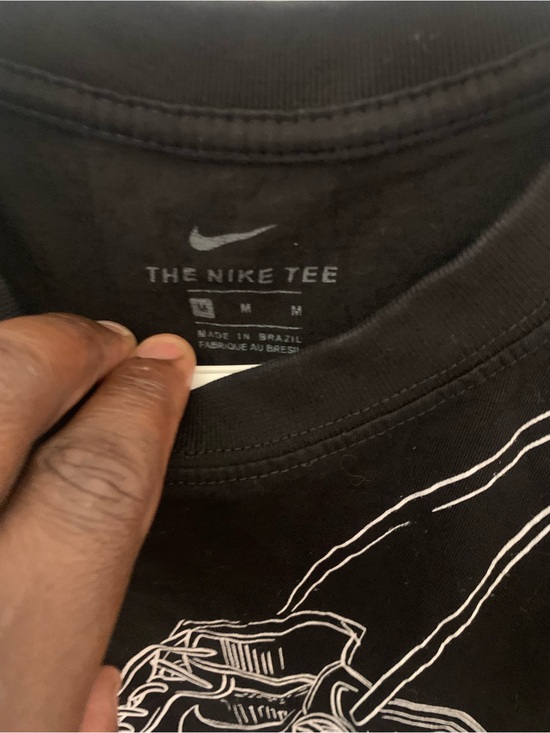 Nike Other - Nike Black Tee with White Line Art Graphic